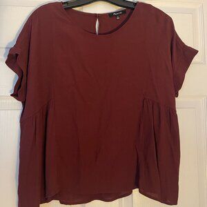 Madewell brick colored top - size M